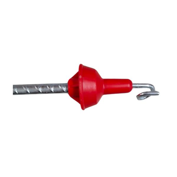 Estaca Aço Oval Plurifarm, com Isolador no Topo