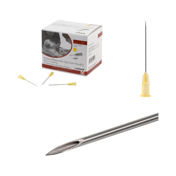 Agulha Descartável Kruuse Amarela – 0,9×40 mm
