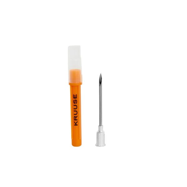 Agulha Descartável Kruuse com Canhão de Alumínio – 2,0×38 mm